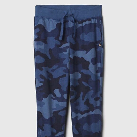 NWT GAP Pull-On Joggers Pants 100% Organic Cotton Blue Camo Toddler Boys 6T - Picture 5 of 5